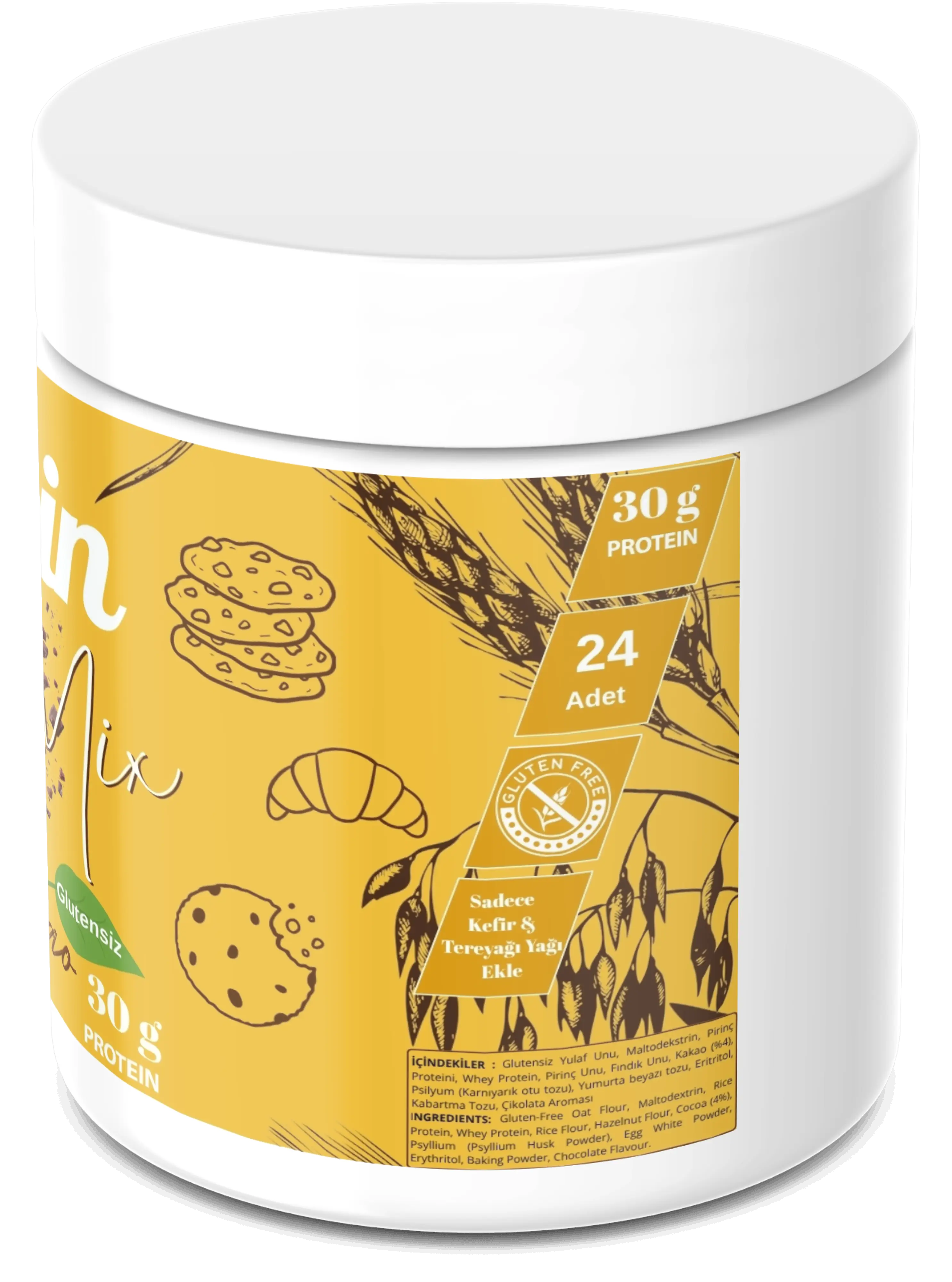 Yüksek Proteinli Kurabiye Karışımı 500 g | Protein Cookie Mix Cacao