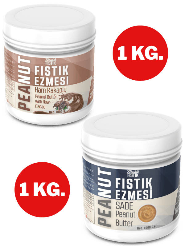 SADE VE KAKAOLU FISTIK EZMESİ 1 ER KG.