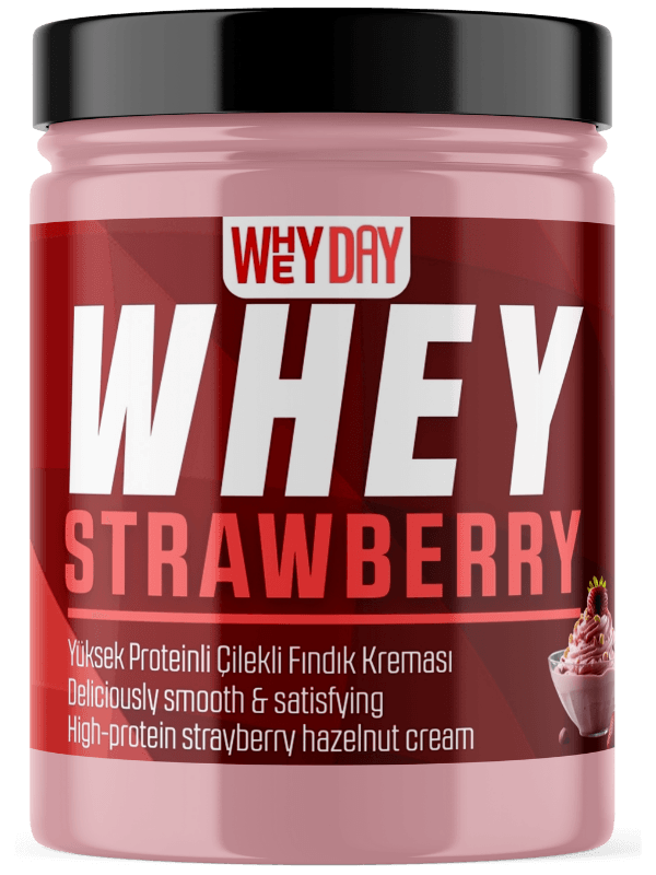 Whey Proteinli Çilekli Fındık Kreması