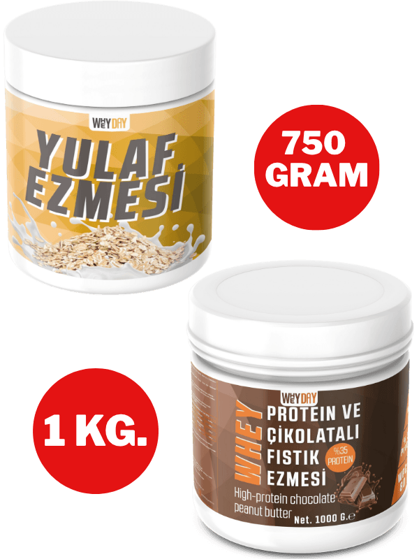 Whey Proteinli Fıstık Ezmesi ve Yulaf Ezmesi