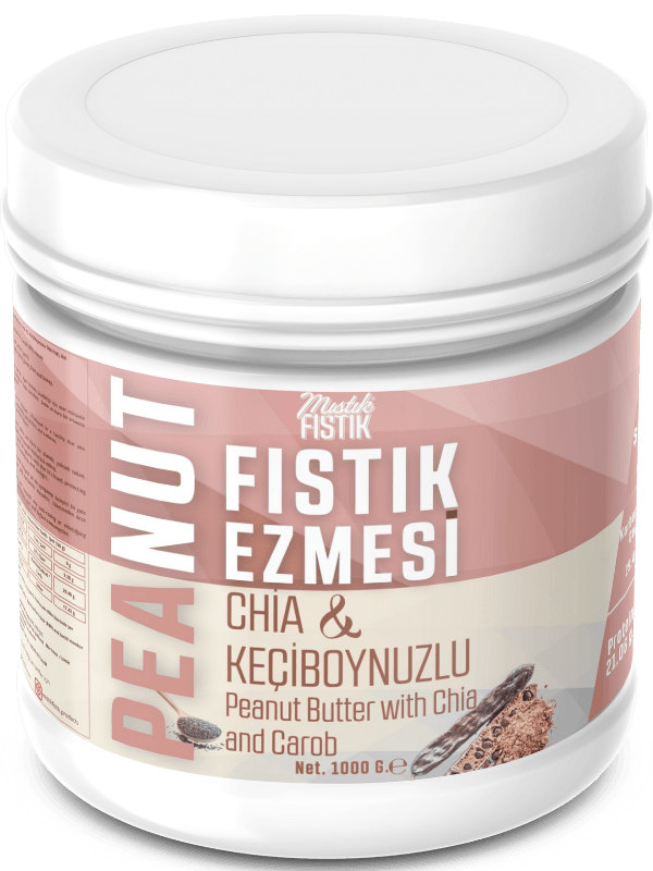 Chia Keçiboynuzlu Fıstık Ezmesi 1 kg.