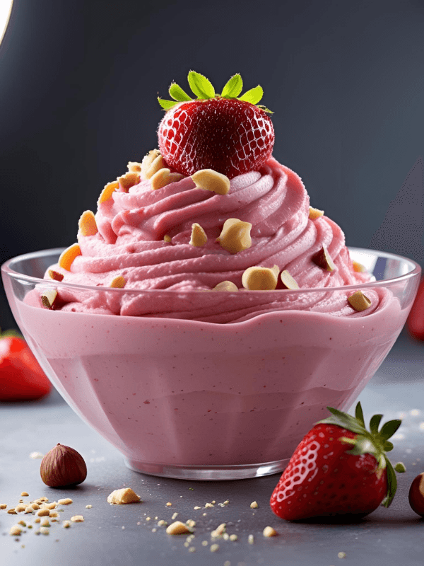 Whey Proteinli Çilekli Fındık Kreması