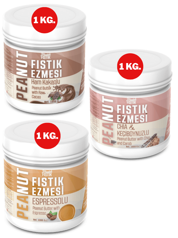 ChiaKeçiboynuzlu + Ham Kakaolu + Espressolu 1 er kg.