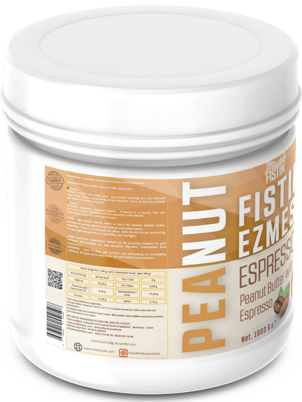 Espressolu Fıstık Ezmesi 1 kg.