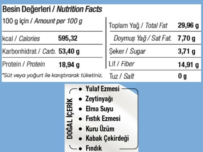 Üzüm ve Fındık Granola 350 g.