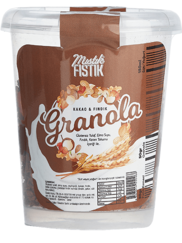 Kakao Fındık Bardak Granola 150 g.