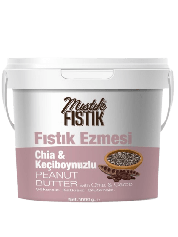 Chia Keçiboynuzlu Fıstık Ezmesi 1 kg.