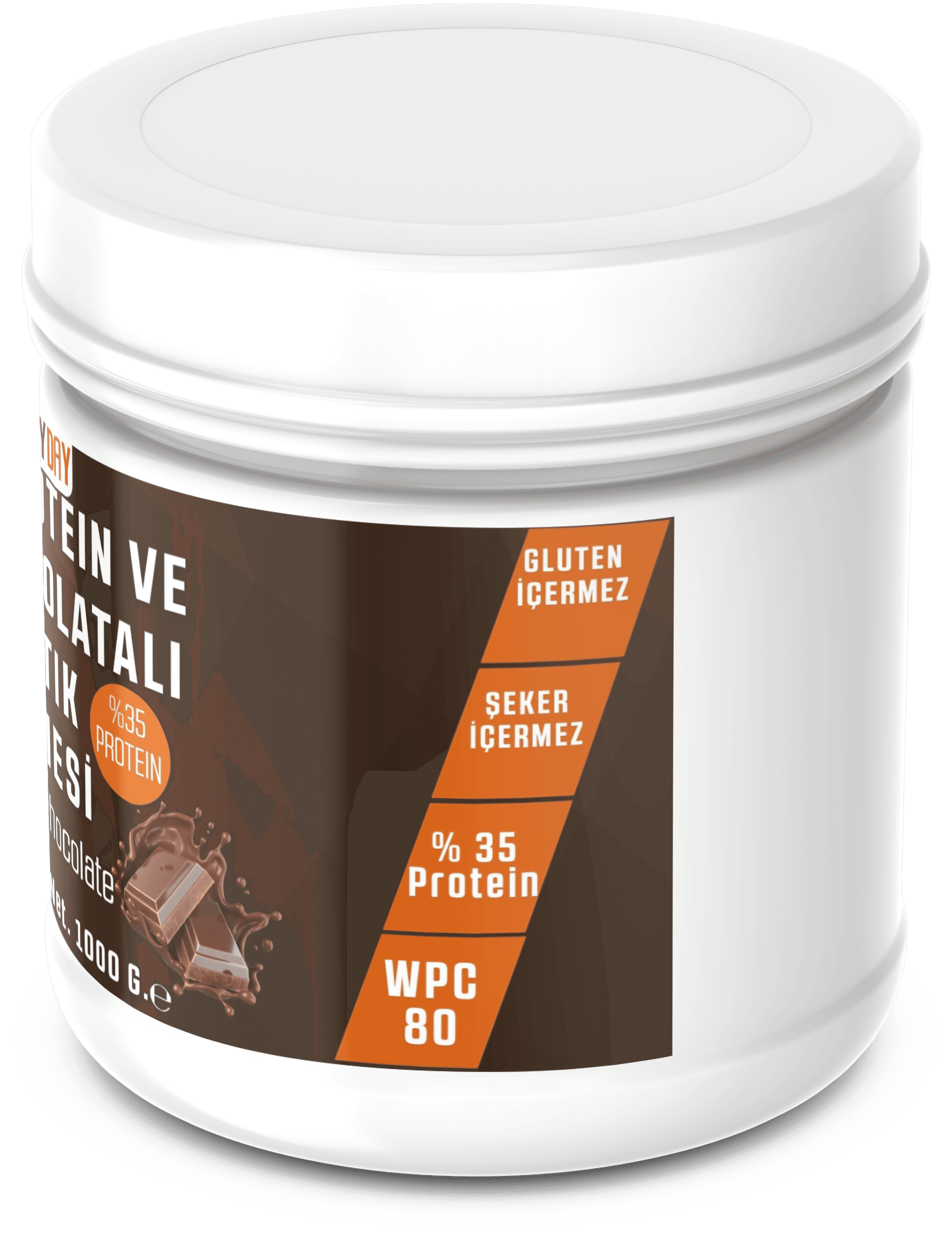 Whey Proteinli Çikolatalı Fıstık Ezmesi 1 kg.