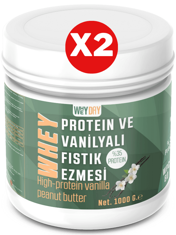 Whey Proteinli Vanilyalı Fıstık Ezmesi x 2 kg