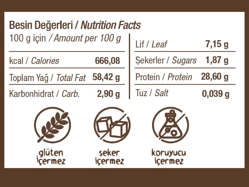 Sade Fıstık Ezmesi 300 g.