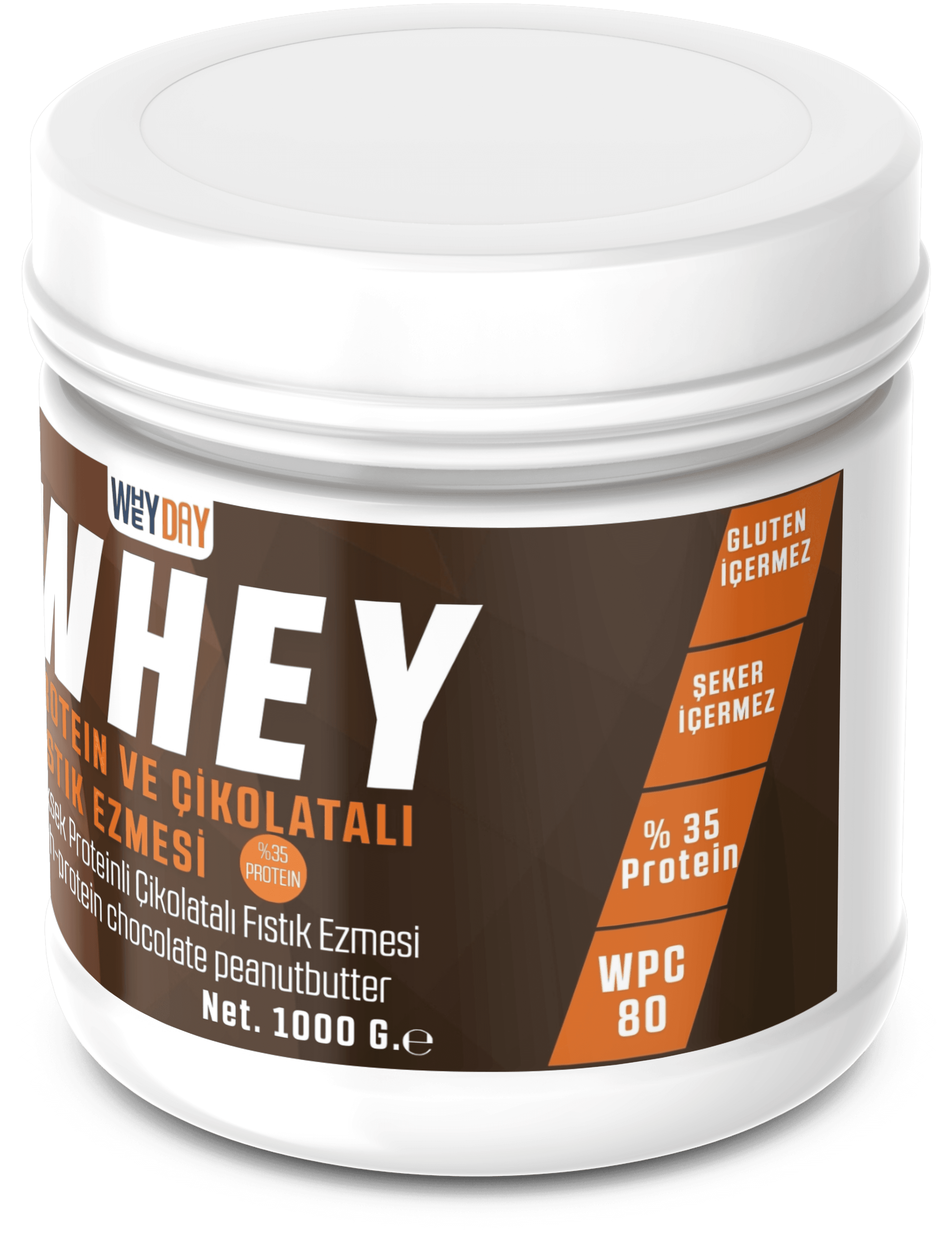 Whey Proteinli Çikolatalı Fıstık Ezmesi 1 kg.