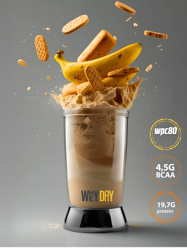 WHEY PROTEİN POWDER MUZ VE BİSKÜVİ AROMALI