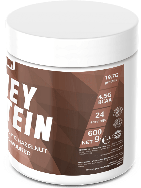 WHEY PROTEIN Çikolata Fındık Aromalı 600 g.