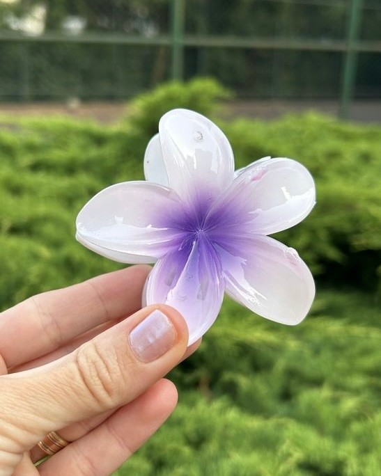 BYM375 Hibisküs Büyük Boy Mandal Çiçek Toka