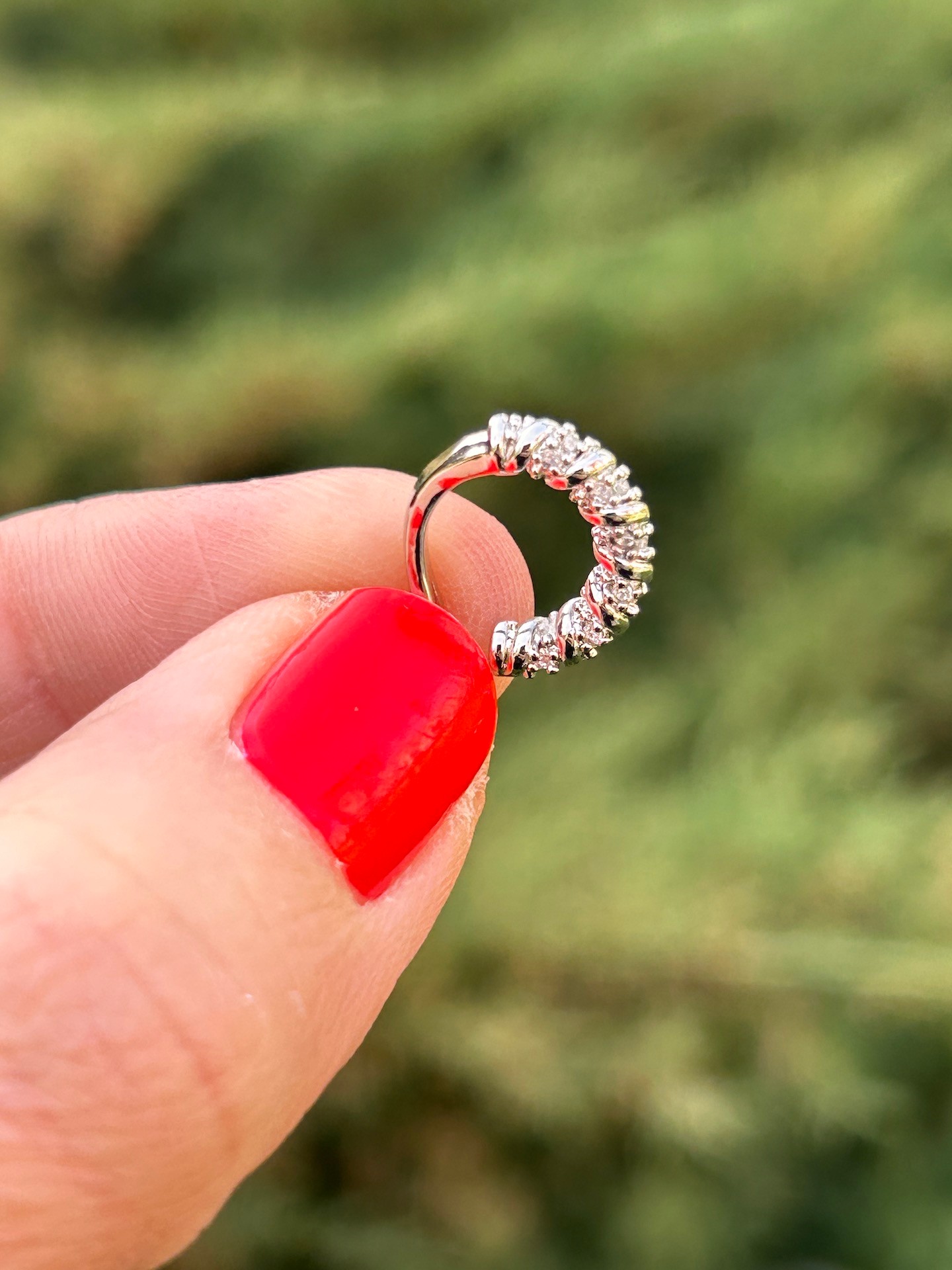 BYM360 Silver Zirkon Taşlı Sıkıştırmalı Kıkırdak Küpe