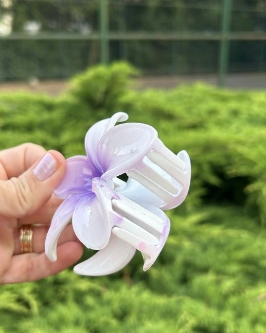 BYM375 Hibisküs Büyük Boy Mandal Çiçek Toka