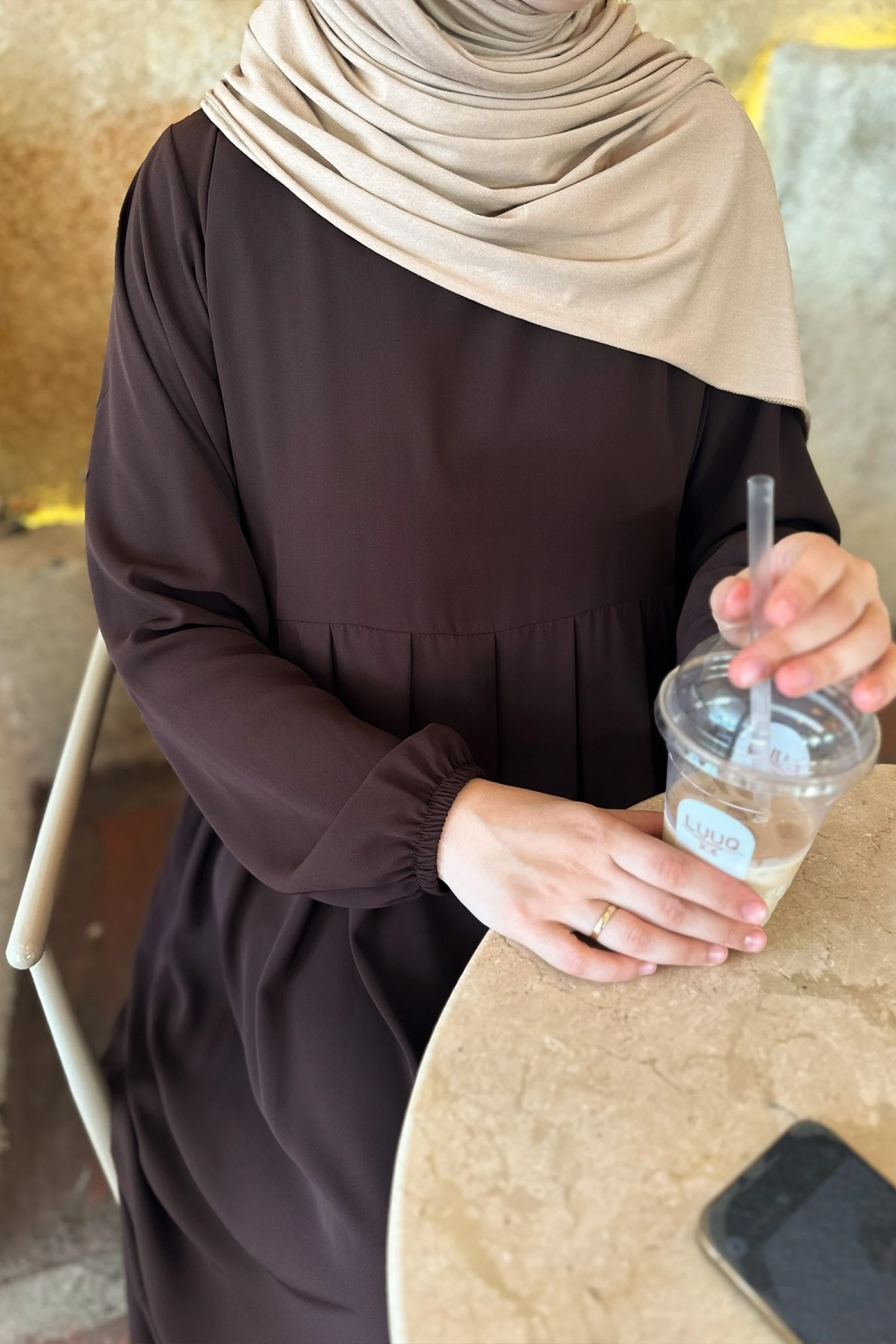 Laura Pileli Medine Elbise Ferace