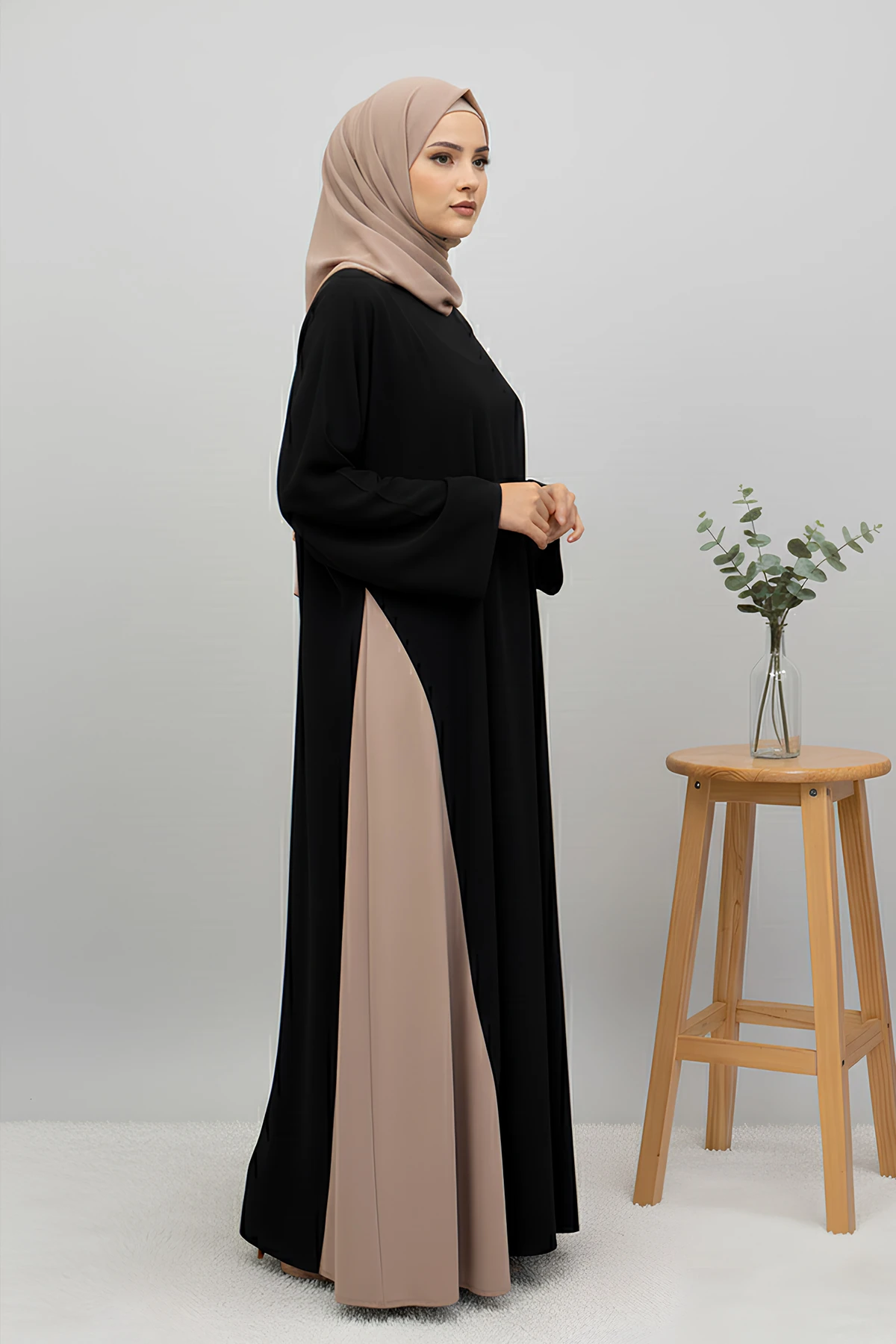 Ravza Garni Detaylı Medine Elbise