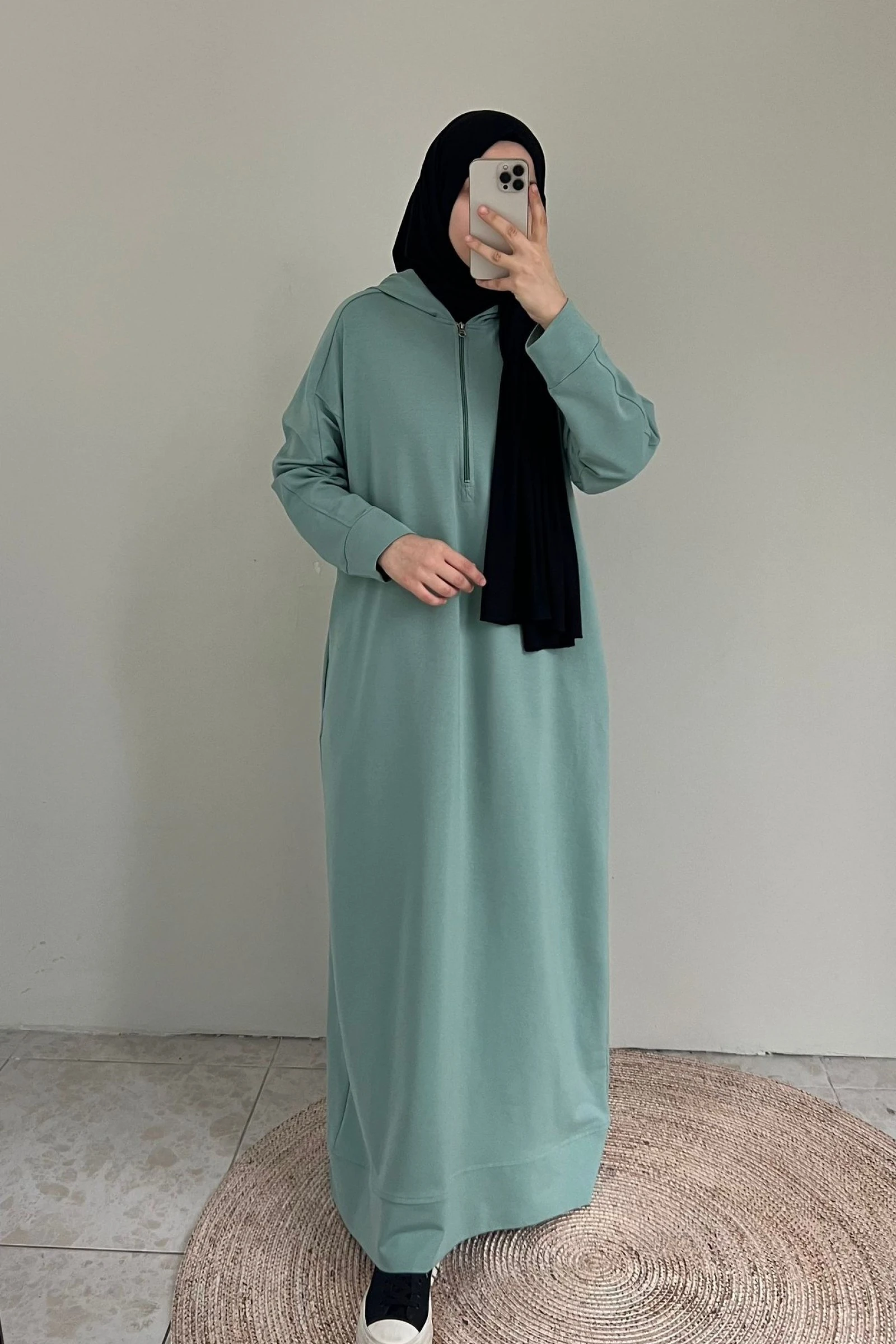 Spor Pamuklu Elbise - Mint