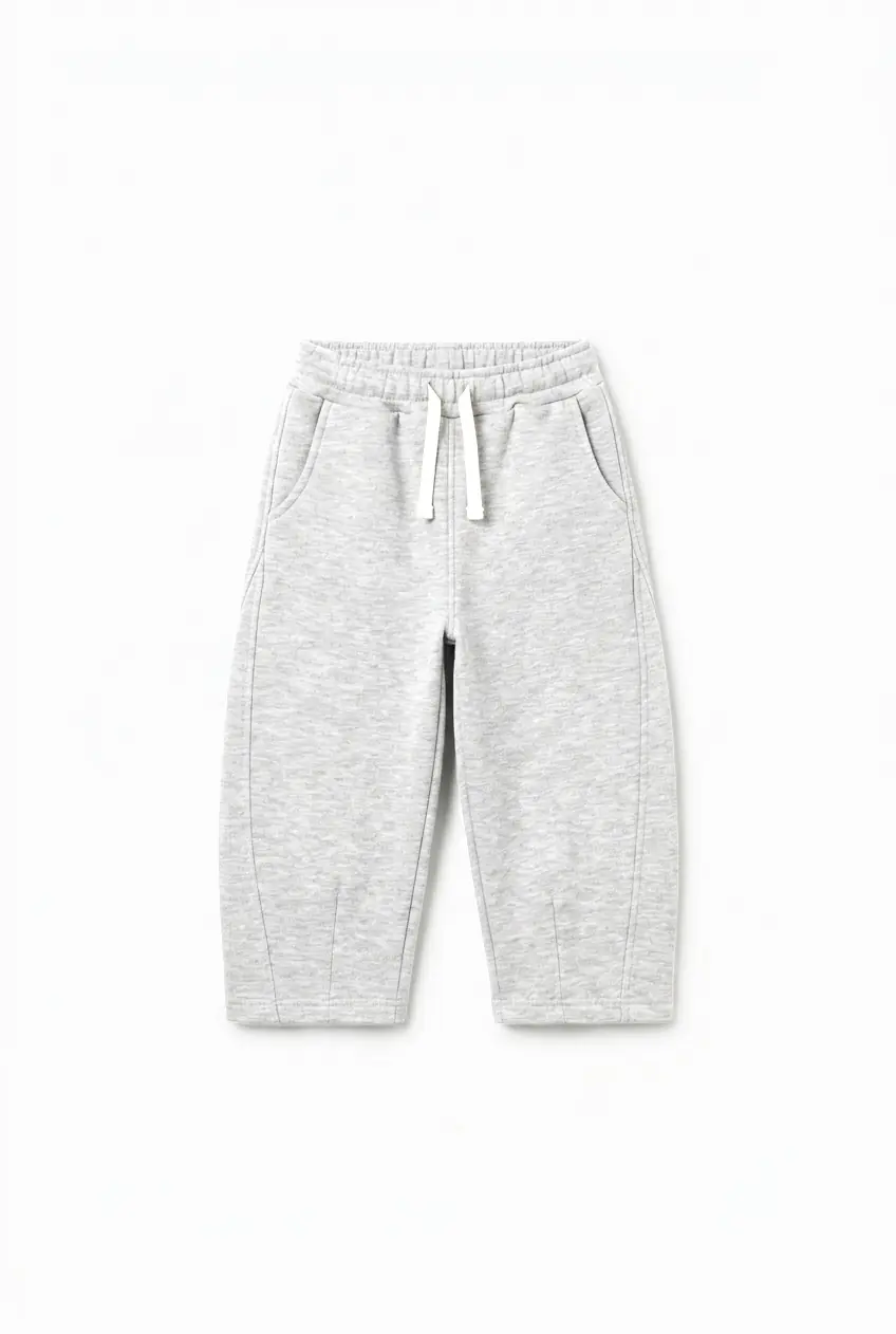Gri Balon Paça 3 İp Jogger – görsel 1