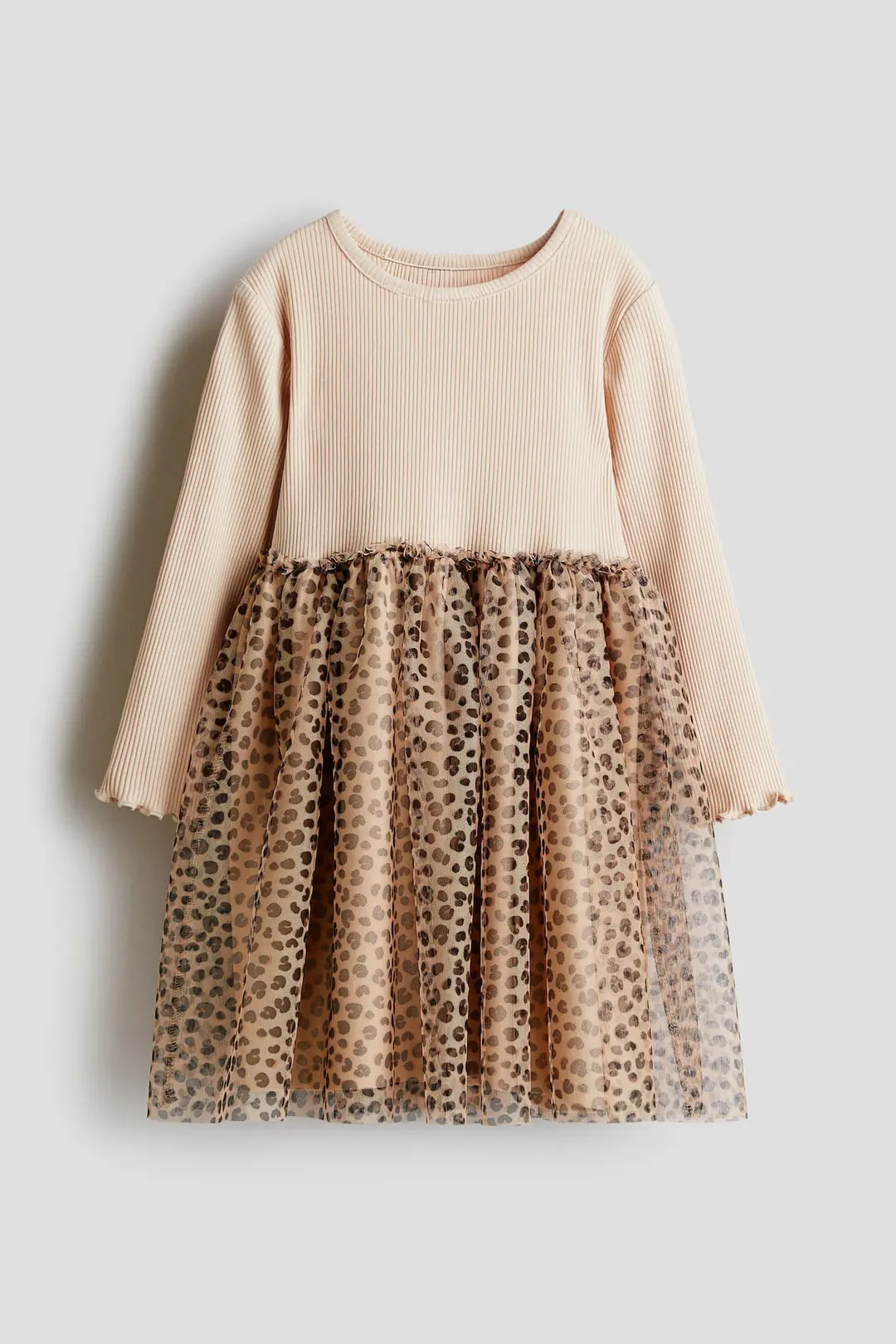 Leoparlı Tüllü Elbise – görsel 2