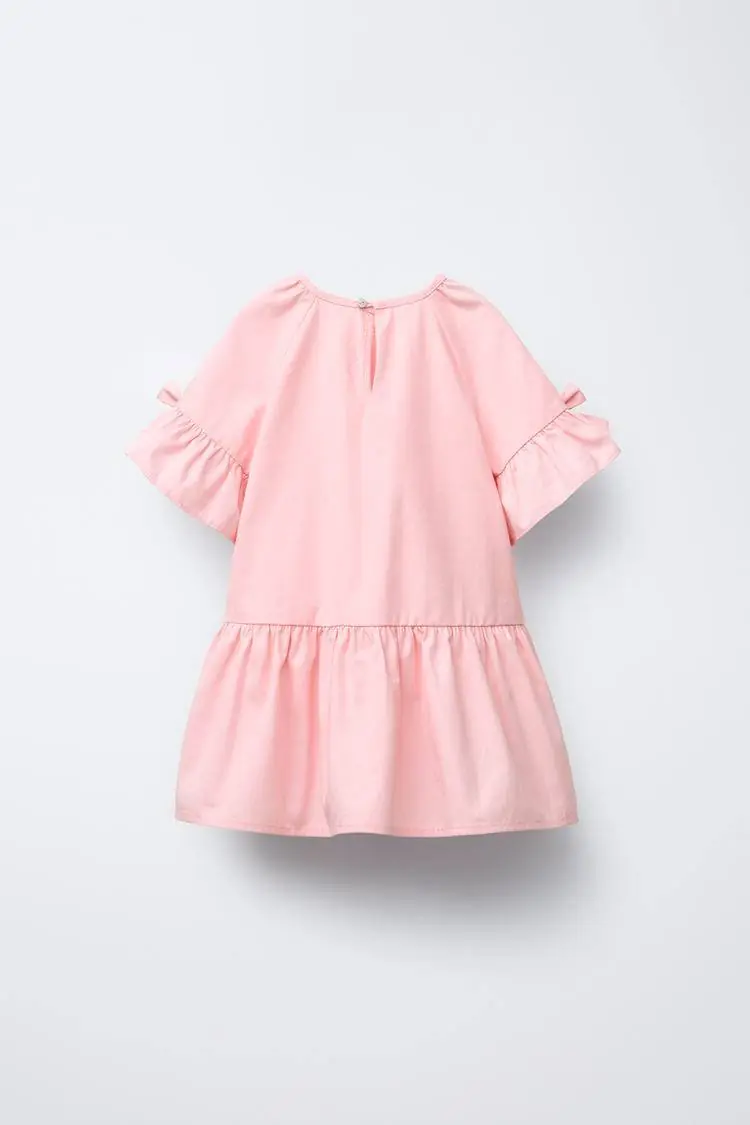 Pembe Fiyonklu Elbise – görsel 2