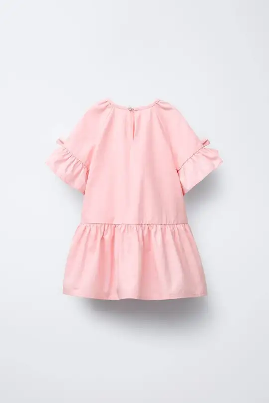 Pembe Fiyonklu Elbise – görsel 2