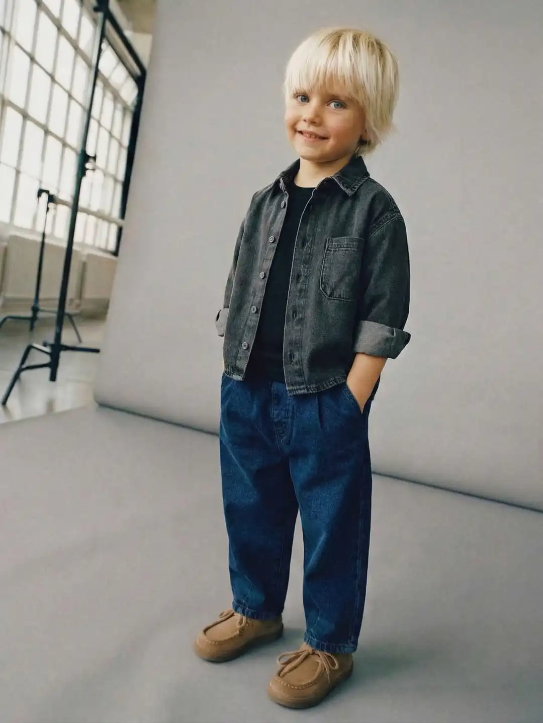 Lacivert Balon Paça Jean – görsel 2