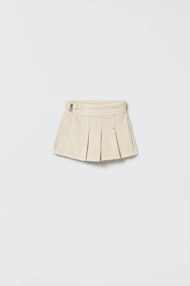 Bej Şort Etek – görsel 1