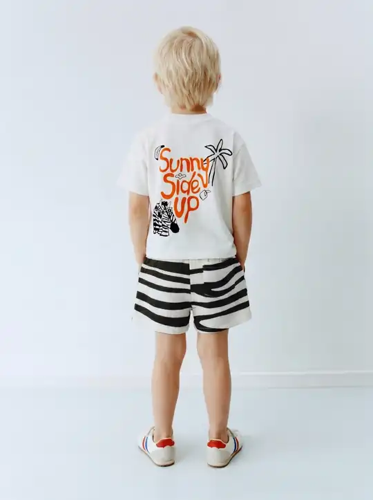 Zebra Desenli Müslin Şortlu Takım – görsel 2