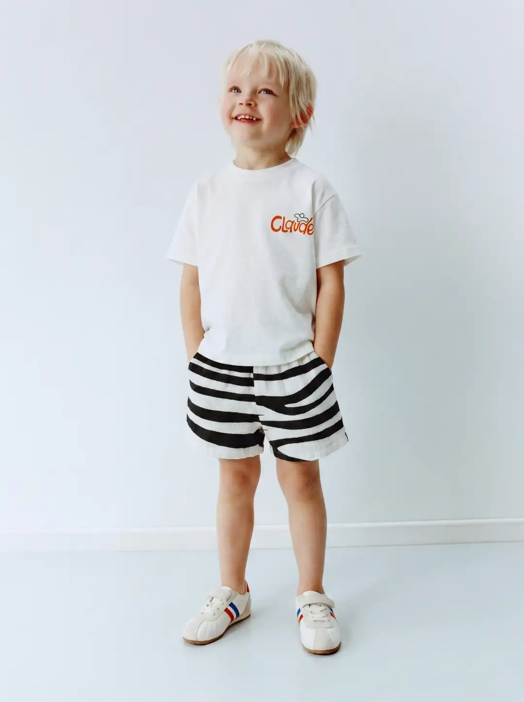 Zebra Desenli Müslin Şortlu Takım – görsel 1
