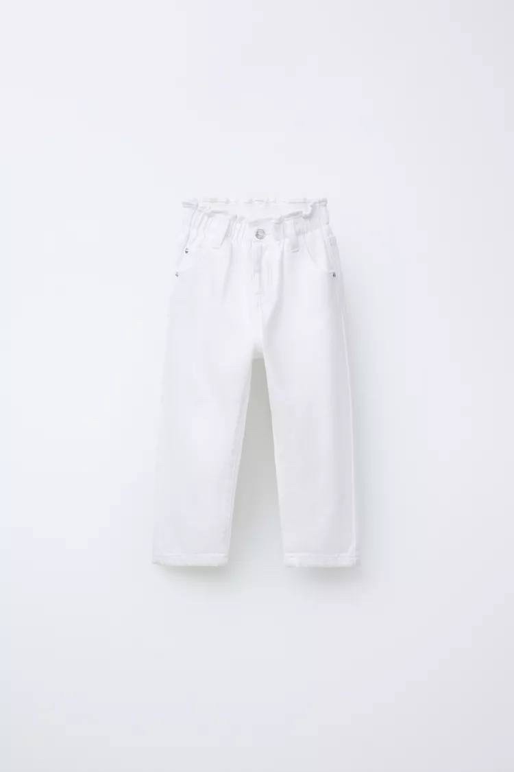 Kalp Cepli Denim 5adet - Beyaz