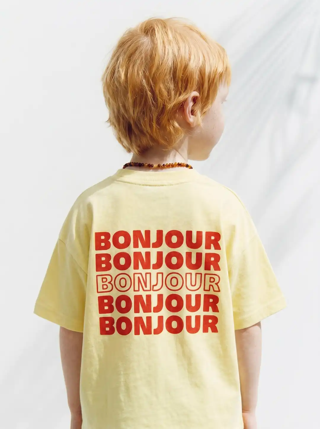 Bonjour Yazılı Tişört – görsel 1