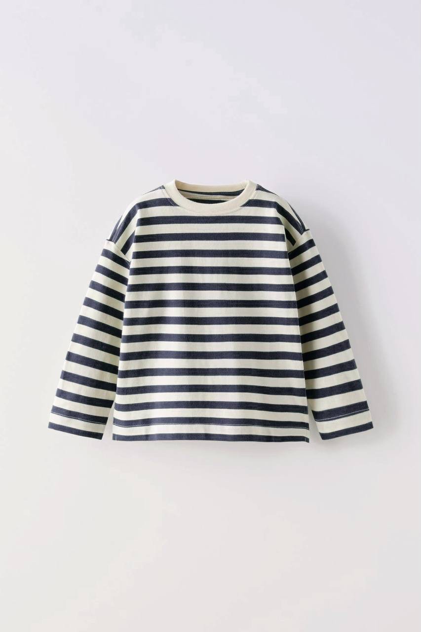 Çizgili Sweatshirt 5adet - Lacivert