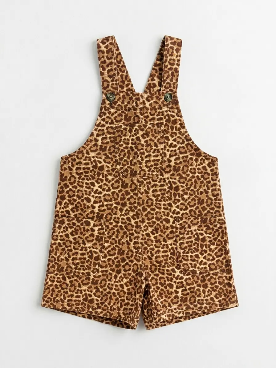 Leopar Desenli Salopet – görsel 1
