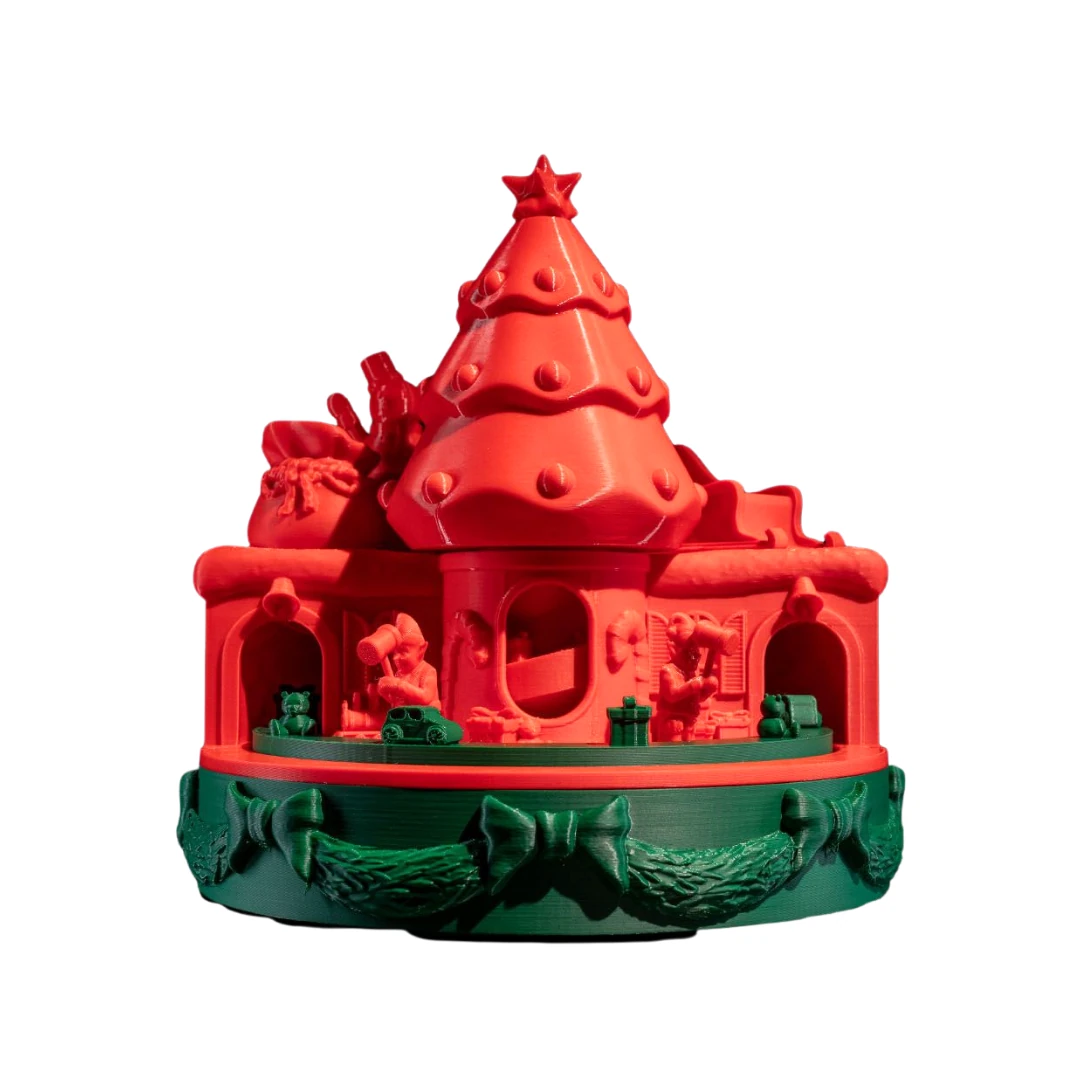 Noel Oyuncak Fabrikası - Döner Mekanizmalı Yılbaşı Dekoru