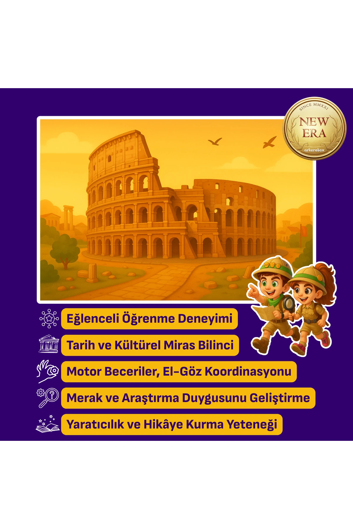 Colosseum New Era | Eğitici Kazı Seti | Arkerobox