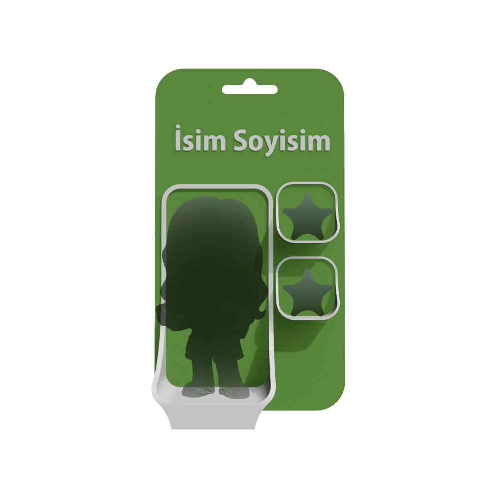 Kişiye Özel Figür Sergileme Standı – İsimli ve Renkli Tasarım