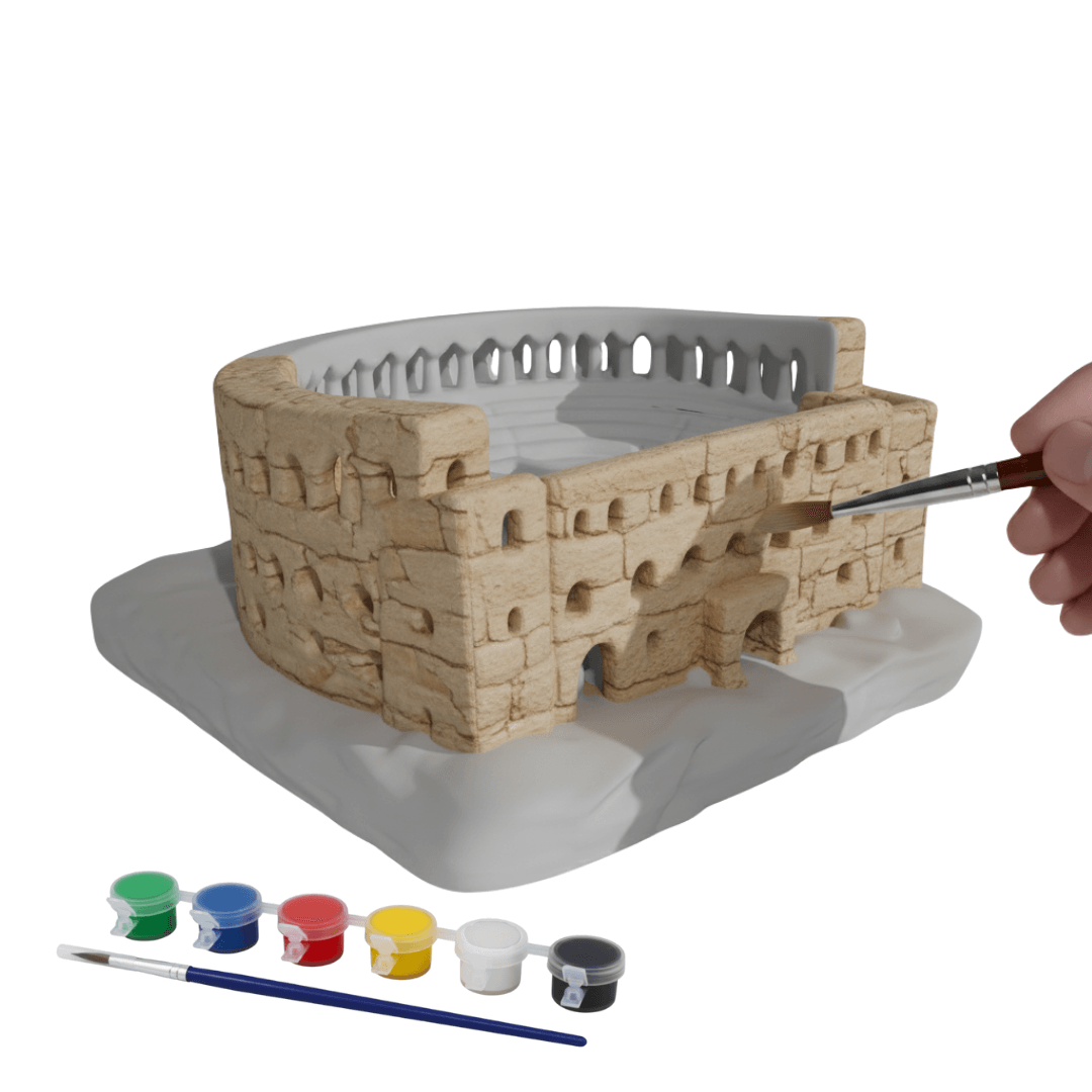 Aspendos Antik Tiyatrosu Figürü - Boyanabilir 3D Figür