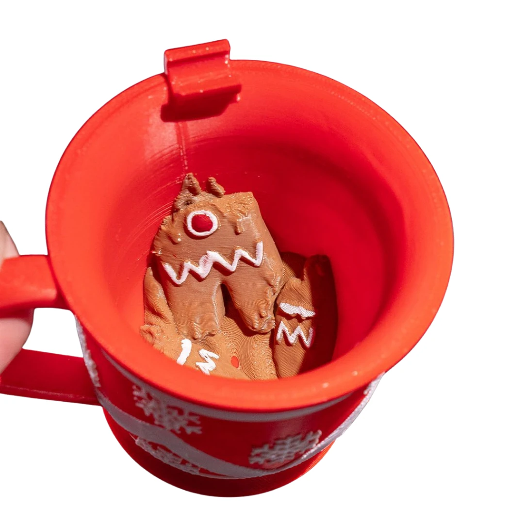 Gingerbread Kupası - Yılbaşı Temalı Saklama Kabı