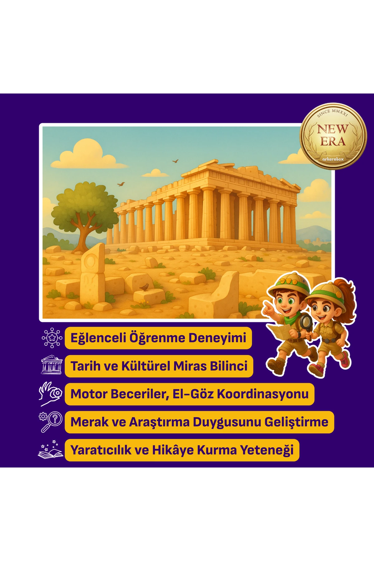 Parthenon New Era | Eğitici Kazı Seti | Arkerobox