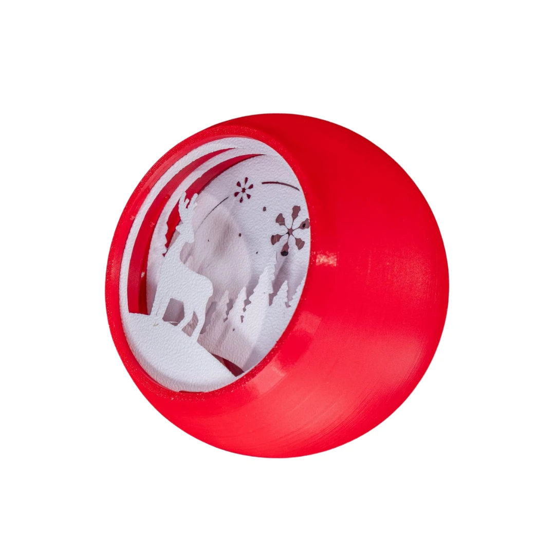 Kış Manzaralı Yılbaşı Süsü - Yılbaşı Ağacı Süsü