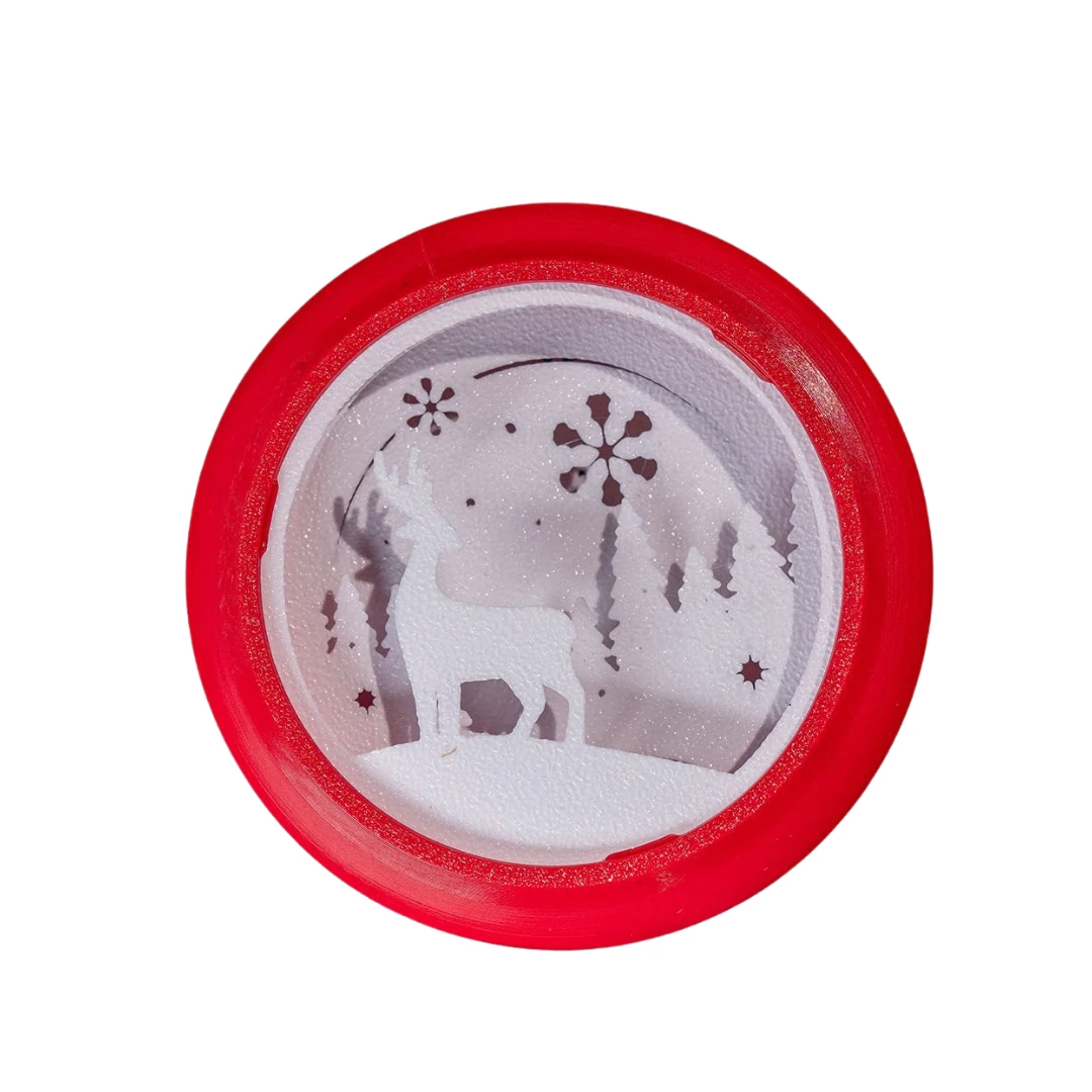 Kış Manzaralı Yılbaşı Süsü - Yılbaşı Ağacı Süsü