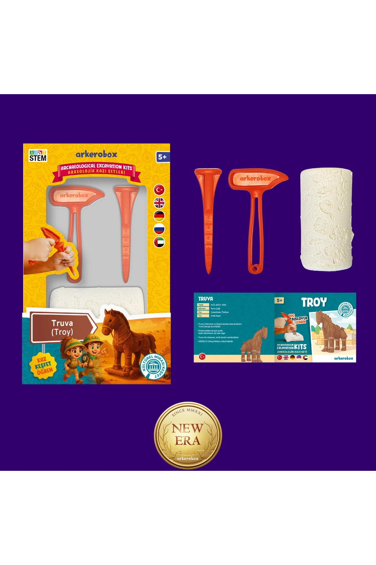 Truva (Troy) New Era | Eğitici Kazı Seti | Arkerobox