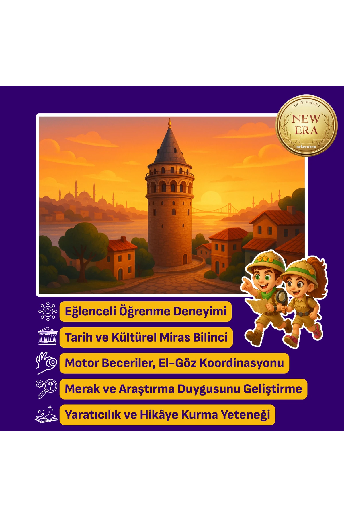 Galata Kulesi (Galata Tower) New Era | Eğitici Kazı Seti | Arkerobox