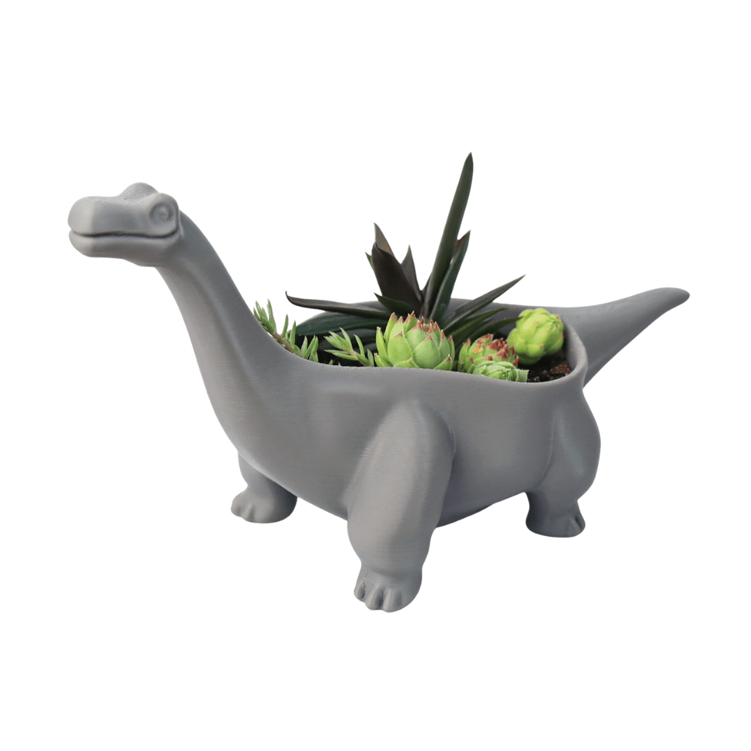 Brontosaurus Saksı – Şık Dekoratif Bitki Kabı