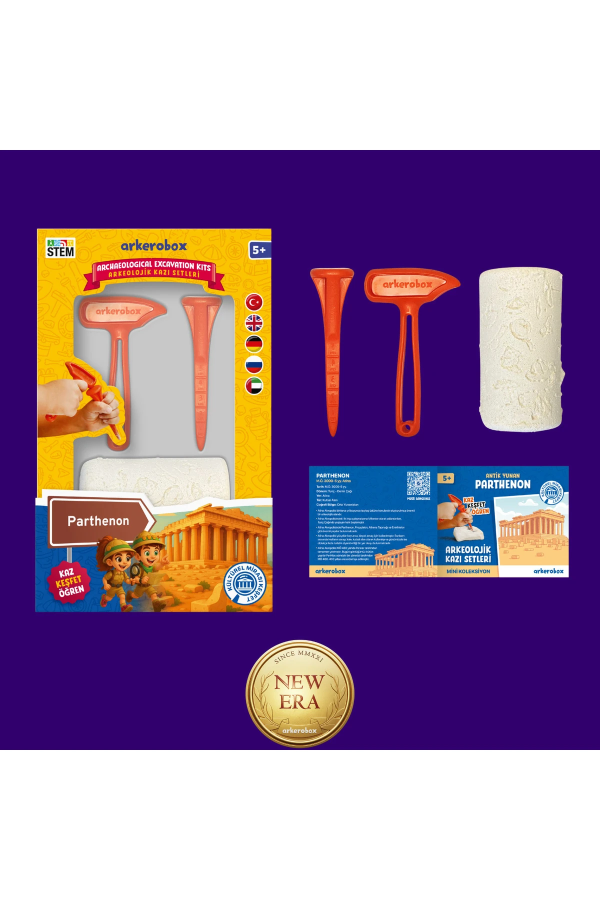 Parthenon New Era | Eğitici Kazı Seti | Arkerobox