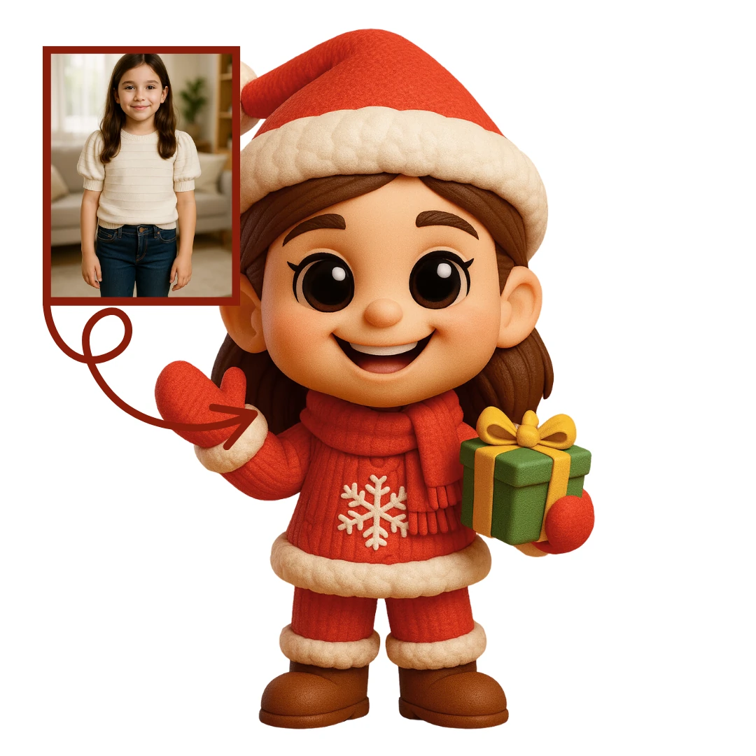 Yılbaşı Figürü - Çocuklar İçin Kişiye Özel 3D Figür