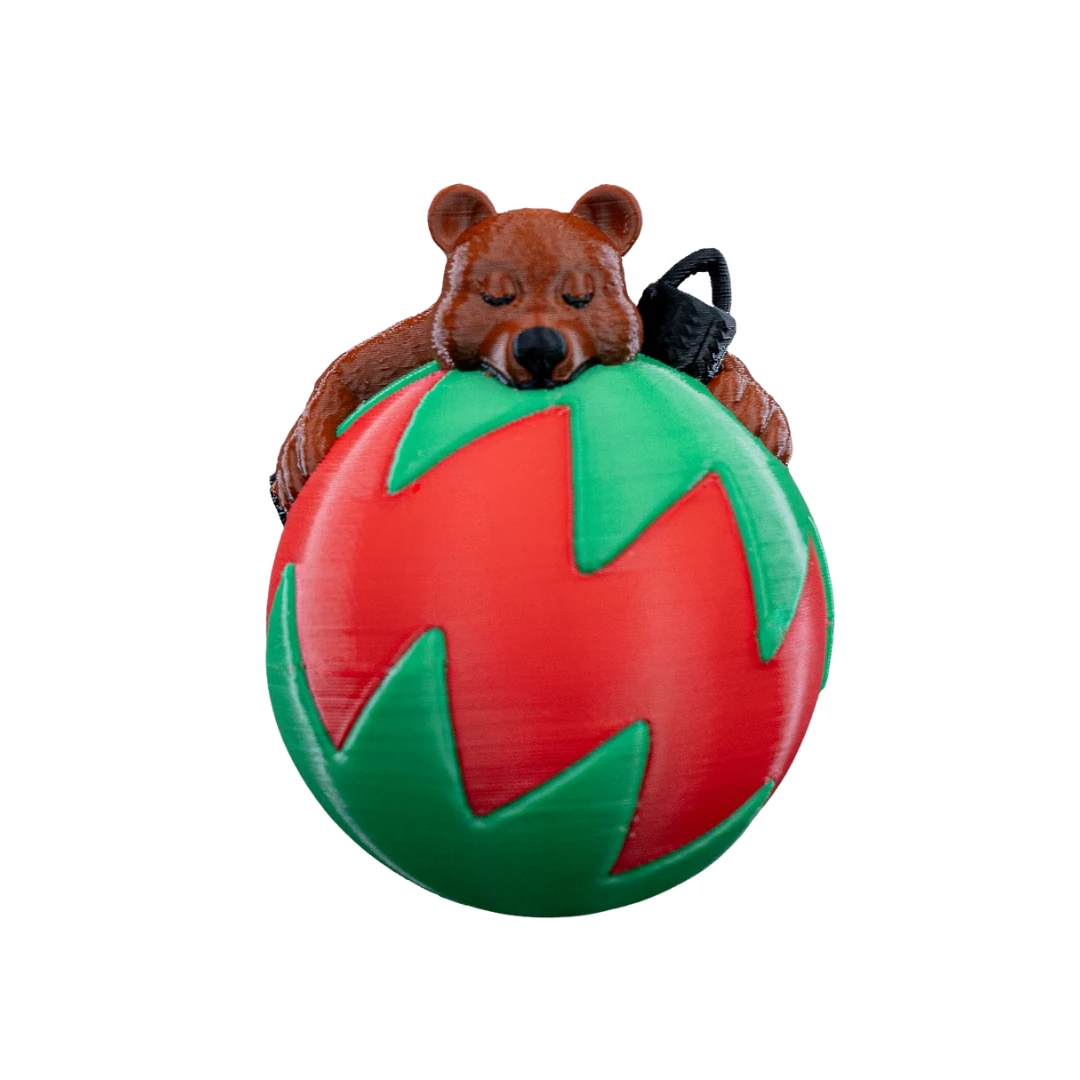 Uyuyan Ayıcık Yılbaşı Süsü - Yılbaşı Ağacı Süsü