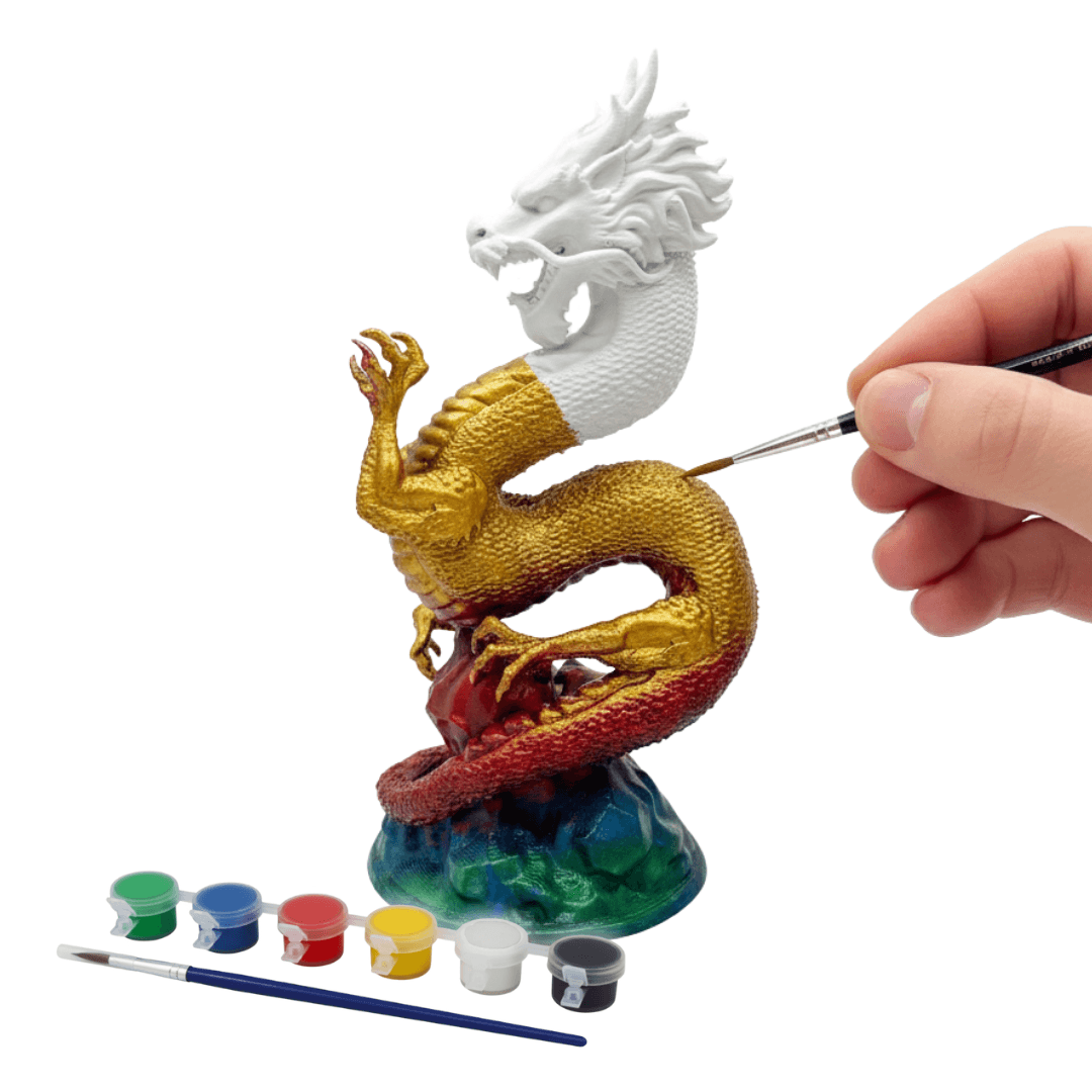 Ejderha Figürü - Boyanabilir 3D Figür
